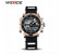 Weide WH 1104PU Mens Digital and Analog Watch Black and Gold 1 in UAE