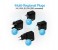 Promate Traverse2 3100mAh Multi Plug Travel Charger with Dual USB Port, Black 4 in UAE