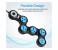Promate PowerStrip-2.UK 180 Degree Rotatable 4 Way Outlets Foldable Power Extension with 2 USB Ports Surge Protector, Black 2 in OMAN
