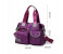 Oxford Femme Handbag & Backpack Set Of 5 PCs - Purple 11 in OMAN