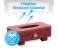 Promate TissueBox PU Leather Clip Car Sun Visor Tissue Box Holder for Facial Tissue & Other Napkin Papers - Red 5 in KSA