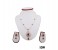 Netra Pearl 5208 Real Pearl with Ruby Pendant Set White and Red 1 in UAE