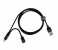 2 in 1 charging audio adapter cable for iphone 1200mm 31444 Black 1 in UAE