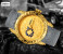 BIDEN 3D Engraved Luxury Silicone Strap Watch For Men - Gold 3 in UAE