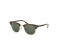 Ray-Ban RB3016W036551 Oval Black & Gold Frame and Green Mirrored Sunglasses for Unisex 2 in UAE