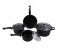 Olympia OE-005-13 13 Pieces Non-Stick Cookware Set - Black 5 in UAE