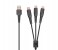 Promate FlexLink-Trio 3-in-1 Universal ExoFlex Charging Cable - Black 1 in UAE