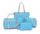 5 Pieces Womens Fashion England Style Tote Bag Set JA125-5 Sky Blue 1 in UAE
