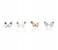 Heart with Arrow Design 31713 Necklace Set Silver 5Pcs 4 in UAE