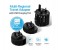 Promate UniPro.2 Universal World Travel Adapter Wall Charger with USB Charging Port, Black 2 in OMAN