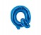 Party Time Q-B-803249 Letter Q 16 Inch Foil Balloon Blue 1 in UAE
