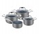Lamart LTHSET7 Hard Aluminium Cookware Set, Grey - 7 Pieces 1 in UAE
