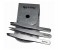 Tips & Toes TT-272SL Tweezer Kit Set of 3 Pieces, Silver 1 in UAE