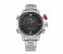 Weide WH-6402MB Analog and LED Digital Watch Black and Silver 1 in OMAN
