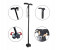 Ultimate Magic Cane Adjustable Folding & Extendable Walking Stick with LED Lights - Black 3 in KSA