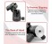 Promate Precise-155 Lightweight 5-Section Adjustable Aluminum Tripod Monopod with Dual Bubble Level, Black 7 in UAE