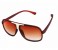 A&H-Brown Matted Mirrored Sunglasses Unisex 2 in UAE