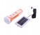 Krypton KNFL5062 Rechargeable LED Plastic Flash Light with Solar Panel - White and Orange 1 in OMAN
