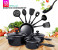 Epsilon EN4690 Nonstick Cookware Set - Black, 13 Pieces 1 in OMAN