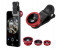 5 in 1 Gift set of Bluetooth Wireless Neckband, Mobile clip Telescope Lens, Thumb Design OK Stand Holder, MP3 Shuffle Player and Invisible Mini Bluetooth Headphone HBS730 Assorted 3 in UAE