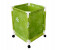 In-House Ls-1110 Foldable Laundry Storage Basket With Wheels - Green 1 in UAE