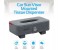 Promate TissueBox PU Leather Clip Car Sun Visor Tissue Box Holder for Facial Tissue & Other Napkin Papers - Grey 2 in UAE