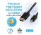 Promate LinkMate-H3 24K Gold Plated Micro-HDMI to HDMI Audio Video Cable - Black 2 in UAE