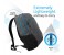 Promate Ascend1-BP 15.6 inch Accented Laptop Backpack with Multiple Storage Options, Grey 5 in UAE