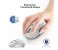 Promate Clix-5 2.4GHz Wireless Optical Mouse with Precision Scrolling, White 4 in UAE