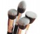 Synthetic Kabuki Makeup Brush Set 4 Piece SMB04 Black 2 in UAE