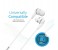 Promate Earmate-IS Premium Bass Stereo Headphones with Inline Microphone, White 6 in UAE