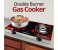 Mebashi ME-GS1002G Double Burner Glass Body Gas Cooker Black 1 in UAE