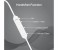 Promate Move Wireless Secure-Fit In-Ear Stereo Sporty Magnetic Earbuds, Silver 4 in KSA