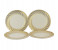 Rosymomen 2371 7-inch Plastic Plate Set - 10 Pieces, Gold 2 in UAE