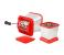 Olympia OE511 Stainless Steel Manual Onion Cutter - Red 3 in UAE