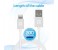 Promate Linkmate-LTF3 Nylon Braided Sync and Charger Cable with Lightning to USB Fast Charging - White 2 in UAE