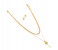 Gem Key Pendant Necklace Earring Gold Jewellery Set 61172629 2 in UAE