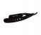 Tips & Toes TT-691BLK Stainless Steel Black Handle Professional Straight Razor for Classic Shaving, Black 1 in UAE