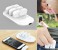 Finger Tip 10,000mAh Universal 4 Magnetic Charging Pack with Power Station Base, Micro Type C and Lightning Magnetic Connectors White 1 in OMAN