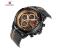 Naviforce 9110 Water Resistant Chronograph Watch for Men Black 2 in OMAN