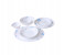 Royalford RF5035 40 Pieces Opal Glassware Dinner Set - White 3 in UAE