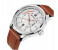 Curren 8211 Casual Double Scale Quartz Watch For Men Brown and White 2 in UAE