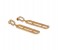 ARIEL 4 Pieces U Pin Design Drop Earrings 31588 Gold 3 in UAE