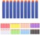 100 Piece Refill Bullet Darts RB100B Blue 1 in UAE