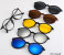New Polarized 2223A Sunglass with 5 Magnetic Inter-Changeable Colour Shades 1 in UAE
