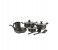 Homeway HW-2612 10 Pieces Granite Cookware Set - Black 1 in OMAN