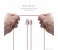 Promate Linkmate-MUL 2 in 1 Heavy Duty Fabric Sync Charge Cable - Rose 7 in UAE
