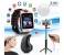 3 In 1 Gift Set of Mini Tripod Bluetooth Remote Controller Selfie Stick, Sporty Bluetooth Smart Watch and Wireless Invisible Bluetooth Earbuds GSTB4N1 Assorted 1 in OMAN