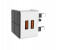 Vidvie PLB-106 2.4A 3 Pin Adapter with Micro Cable for Smartphone - White 2 in UAE