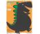 Fiesta Crafts W-0221 Dinosaur Chalkboard Wall Hanging Assorted 1 in UAE